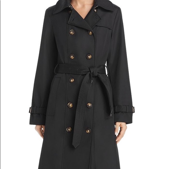 CALVIN KLEIN Double breasted Trench Coat L - Picture 2 of 3